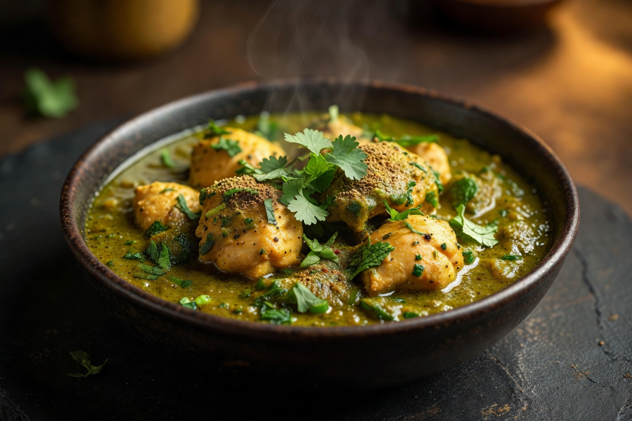 Chicken Hara Masala Curry